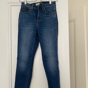 Madewell 10” high rise skinny size 26 regular